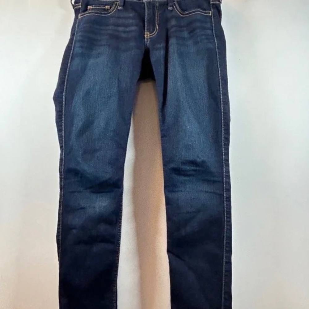 Hollister - Women's Low Rise Skinny Jeans (Dark Blue)